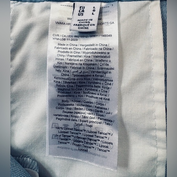 Vero Moda, Light Blue Paperbag Shorts – Size L - Picture 6 of 9